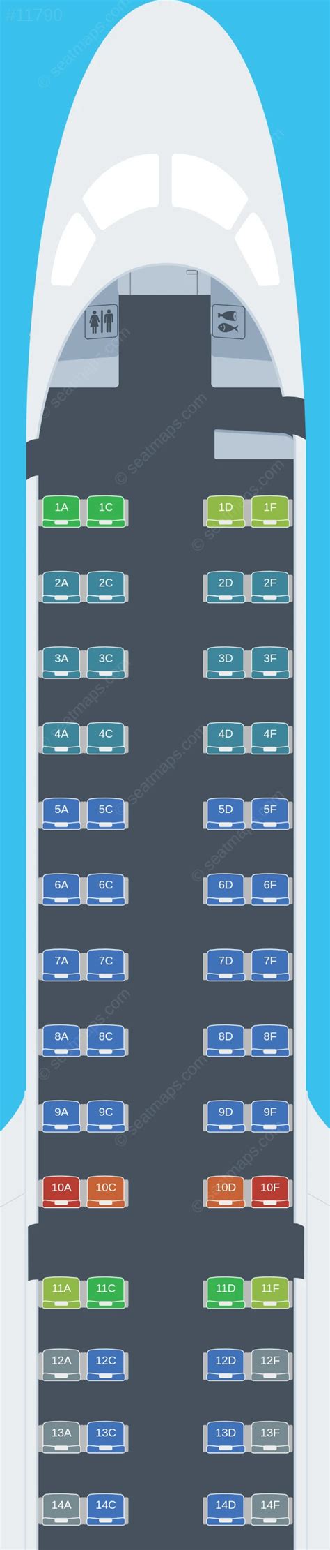 scoot seat map|E190.